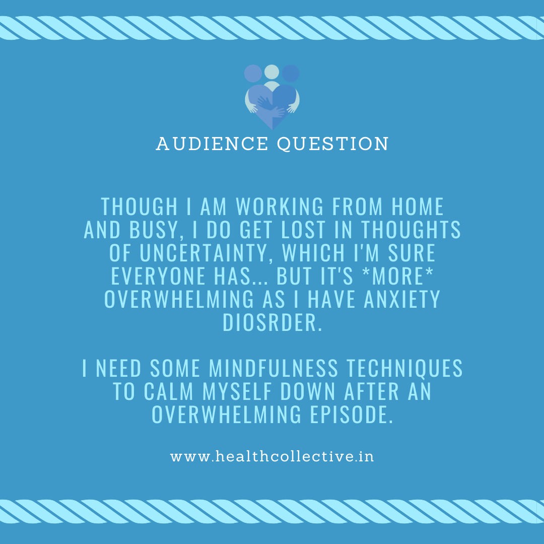 Audience Question on Anxiety