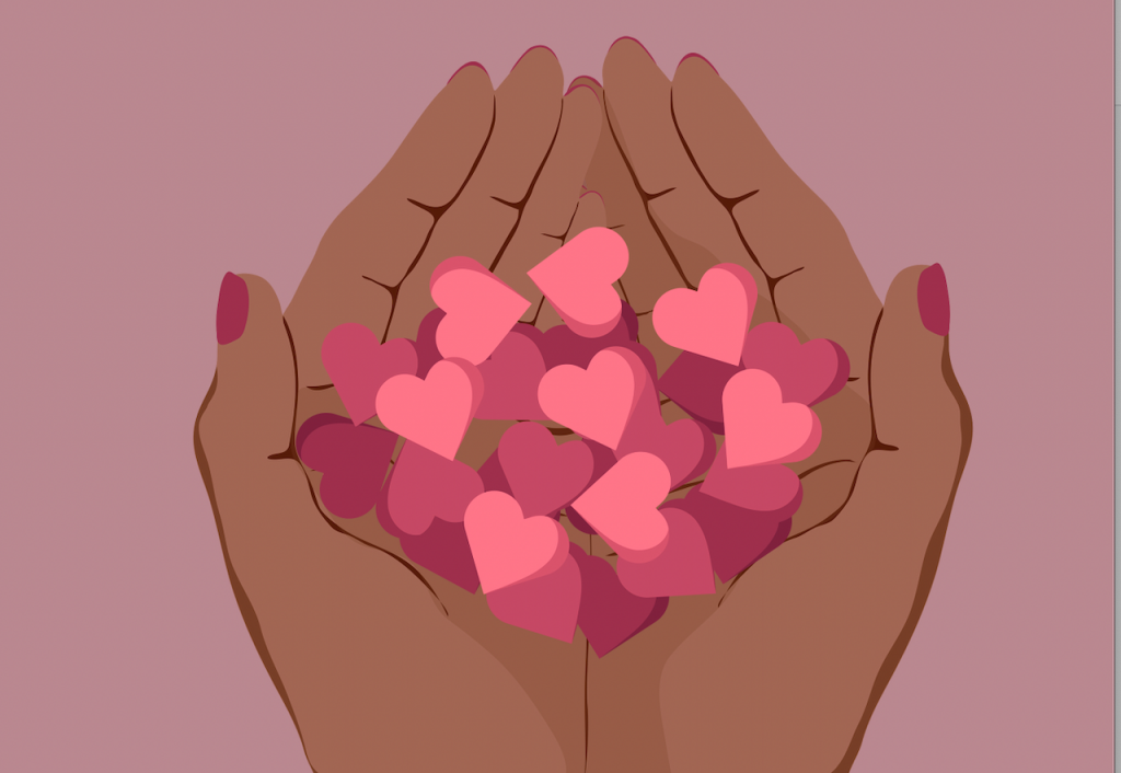 Hearts in hand