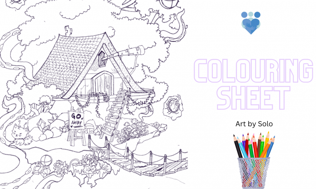 colouring sheet banner