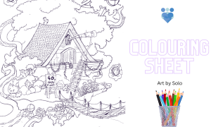 colouring sheet banner