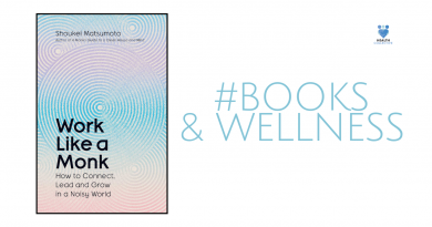 Image of boy cover of Work Like a Monk by Shoukei Matsumoto and text that says Books and Wellness